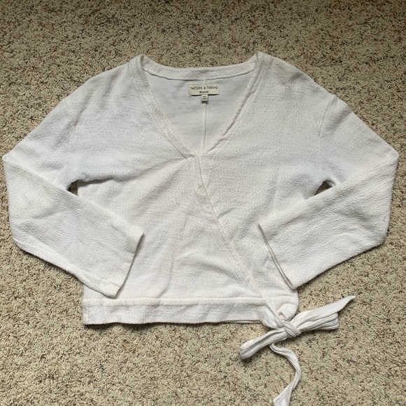 MADEWELL Wrap Tie Shirt - Picture 2 of 7